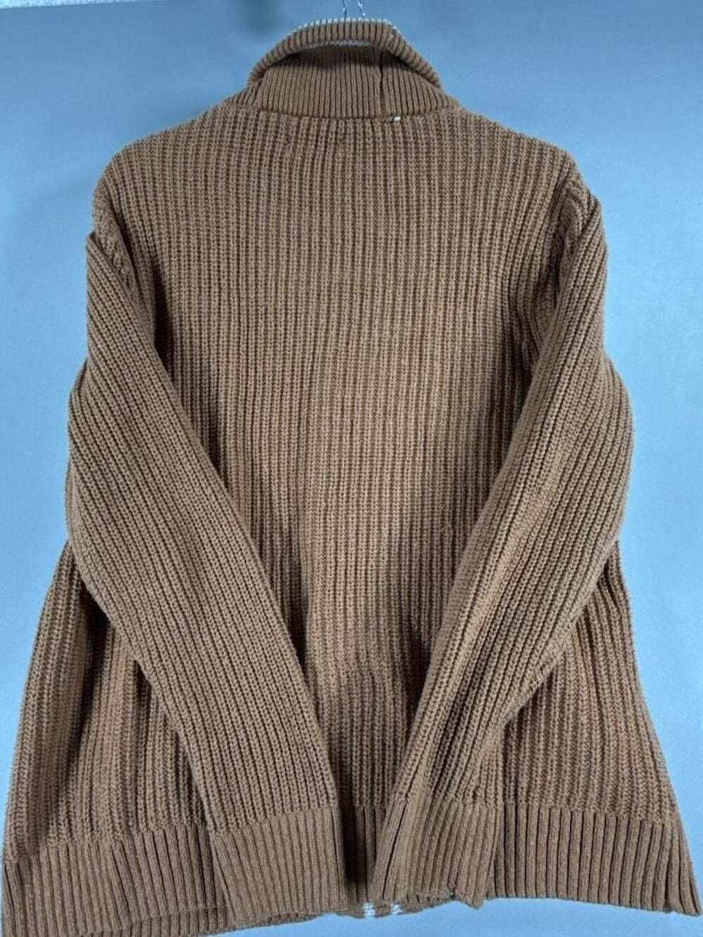 Sonoma Goods For Life Brown Shawl Collar Cardigan Sweater Grandpacore LG - Picture 6 of 9